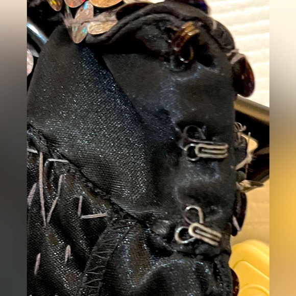 Adrianna Papell Evening Gown. Black lining with dark brown sequins. Size 8. - Picture 10 of 12